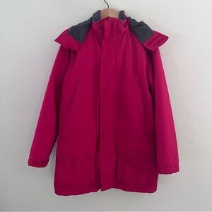 Lands End Mens Coat Medium 38-40 Barn Chore Aircore 200 Fleece Outdoor